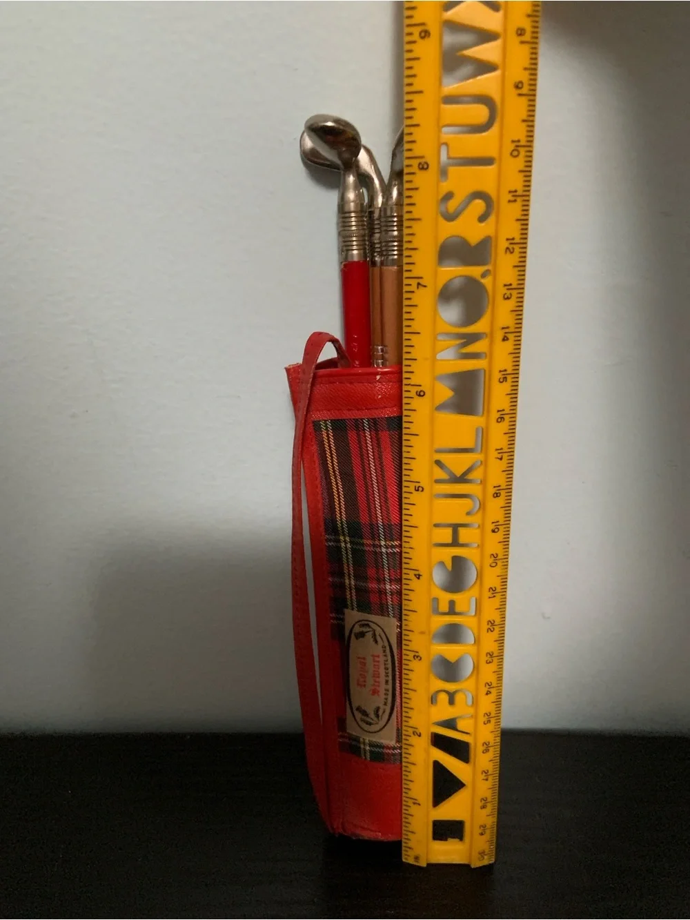 Royal Stewart Mini Golf Bag with 3 Golf Club Pencils